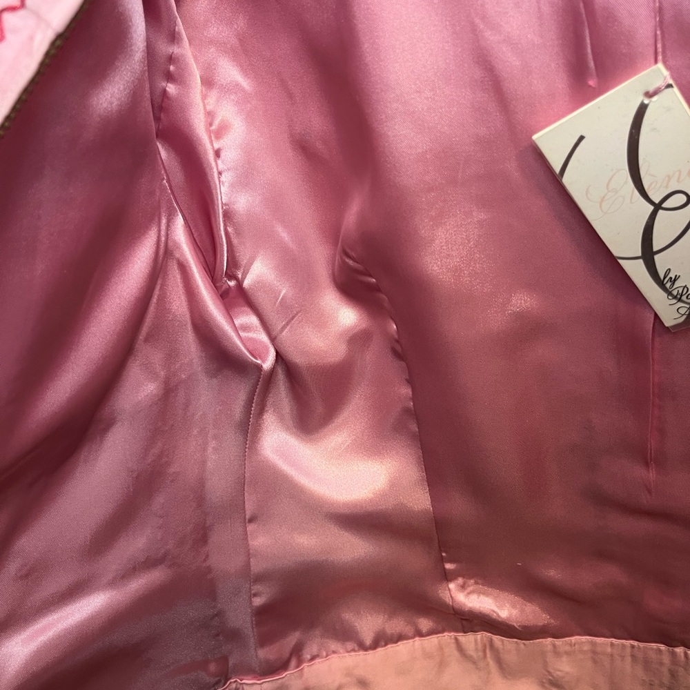 Vintage Silk Jacket Pink, Ebene by Patrick Assuline, Womens Size M, NWT - Picture 13 of 16